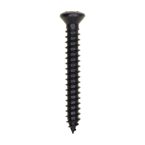 Auveco # 10168 #8 X 1-1/4" With #6Head Phillips Oval Head Tapping Screw Black Oxide. Qty 100.