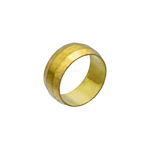 Auveco # 105 Brass Compression Sleeves Ferrules 3/8". Qty 25.