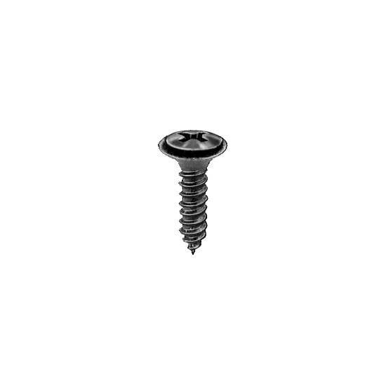 Auveco # 10652 #8-18 X 5/8" Phillips Oval #6 Head AB With SEMS Tapping Screw - Black Ox. Qty 100.