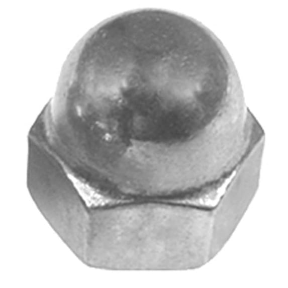 Auveco # 11179 #8-32 X 5/16" Steel Acorn Cap Nut - Nickel. Qty 100.
