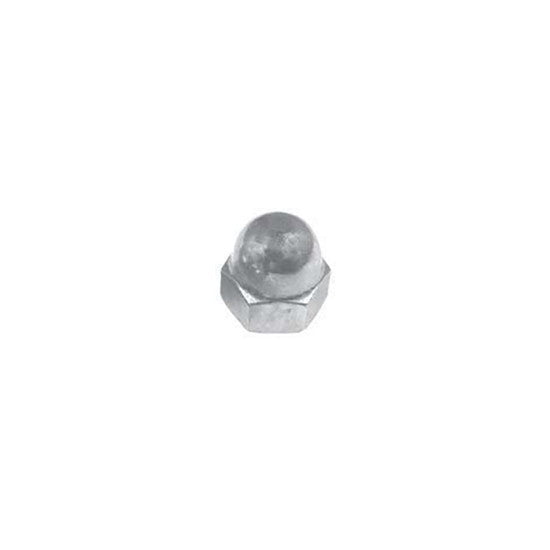 Auveco # 11183 5/16"-18 X 9/16" Steel Acorn Cap Nut - Nickel. Qty 50.