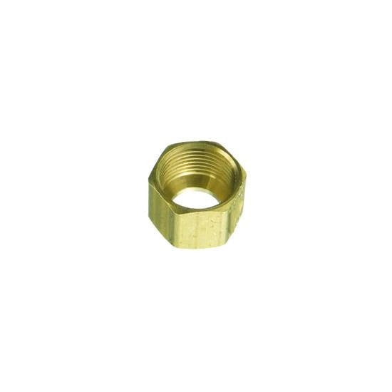 Auveco # 112 Brass Fitting Compression Nut 1/4. Qty 10.