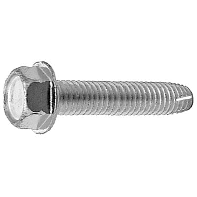 Auveco # 11297 3/8"-16 X 1-1/2" Indented Hex Washer Head Type F - Zinc. Qty 25.