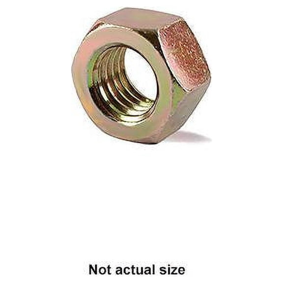 Auveco # 15651 Grade 8 Hex Nut 3/8"-24 Zinc Yellow. Qty 100.