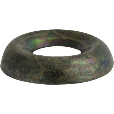 Auveco # 16011 #6 Countersunk Brass Finish Washer Black Zinc. Qty 100.