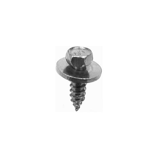 Auveco #8 X 1 Inch Phillips Oval Head Tapping Screws – Chrome Finish, Pack Of 50