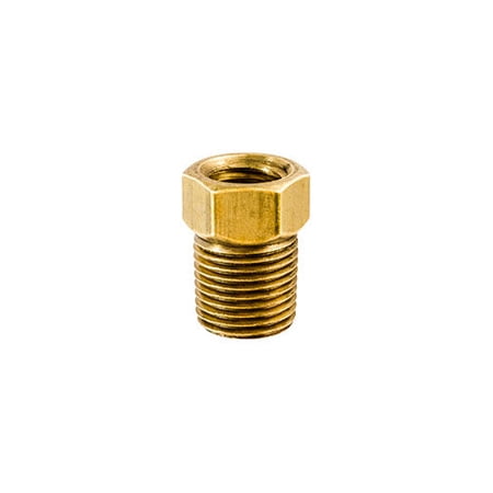 Auveco # 198 Brass Threaded Sleeve Double Compression Male Connector 1/8" Tube Size 1/8" NPT Threads. Qty 5.