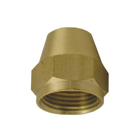 Auveco # 221 Brass SAE 45 Degree Flare Nut Short 1/4" Tube Size. Qty 5.