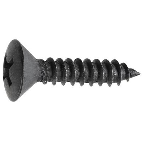 Auveco # 23806 Phillips Oval Head Tapping Screw #8 X 3/4" - Black. Qty 100.