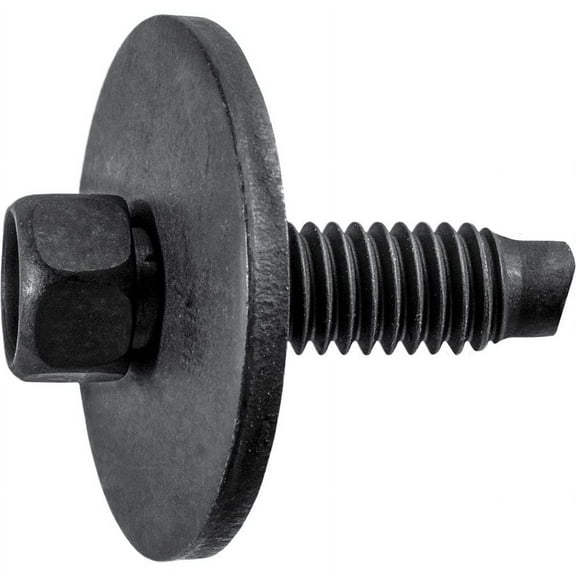 Auveco # 23811 Hex Head Sems Screw W/ Dog Point M6-1.0 X 20mm - Black N800394-S2. Qty 50.