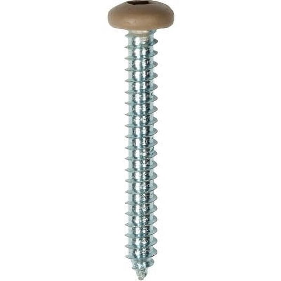 Auveco # 25392 10 x 1-1/2" Tan Painted Square Drive Pan Head Tapping Screw. Qty 100.