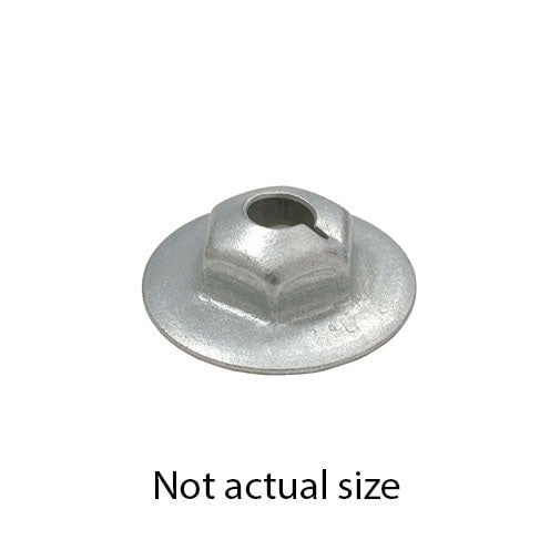 Auveco # 2562 Washer Lock Nut 1/4"-20 13/16" Outside Diameter 7/16" Hex. Qty 100.