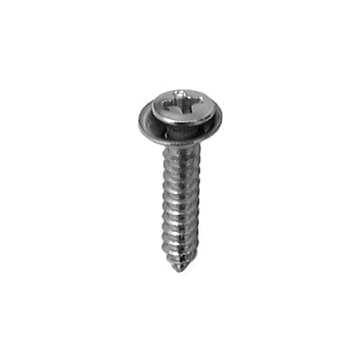 Auveco # 2774 8 X 5/8" Phillips Oval Head SEMS Tapping Screw Flush Chrome. Qty 100.