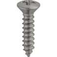 thumbnail image 1 of Auveco # 2802 6 X 3/8" Number 4 Head Phillips Oval Head Tapping Screw Chrome. Qty 100., 1 of 3