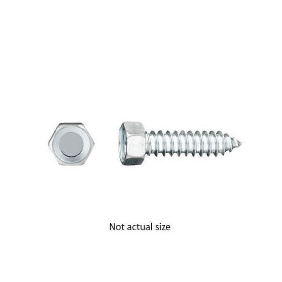Auveco # 3215 10 X 1-1/2" Indented Hex Head Tapping Screw Zinc. Qty 100.