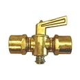 thumbnail image 1 of Auveco # 401 Brass Ground Plug Shutoff Valve Cock 1/4" Pipe. Qty 3., 1 of 3