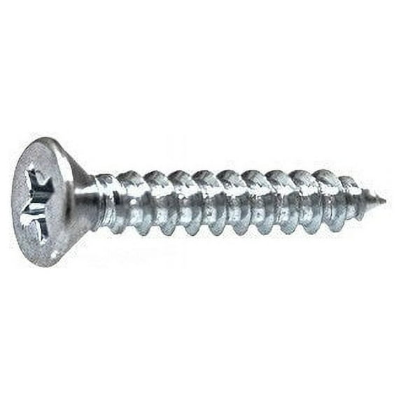 Auveco # 5661 8 X 1" Phillips Flat Head Tapping Screw Zinc AB. Qty 100.