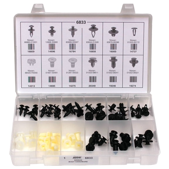 Auveco # 6831 Plastic Plug Button Quik-Select Kit. Assortment. Qty 1.