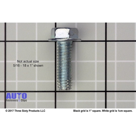 Auveco # 8444 5/16" X 1-1/4" Indented Hex Washer Head Type F Thread Cutting Screw. Qty 100.