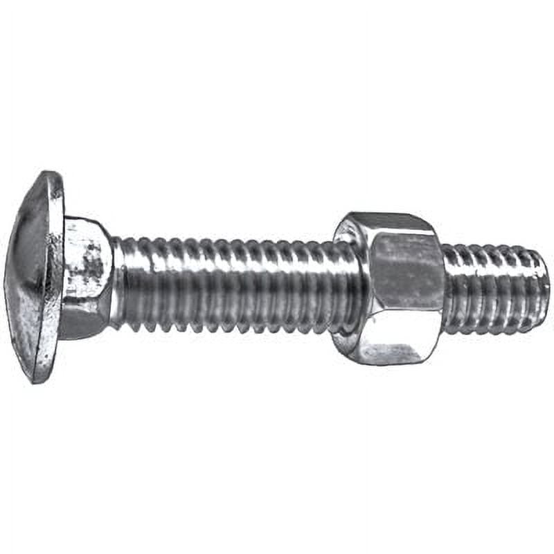Auveco # 9484 1/4" X 2" Carriage Bolt Zinc. Qty 50.