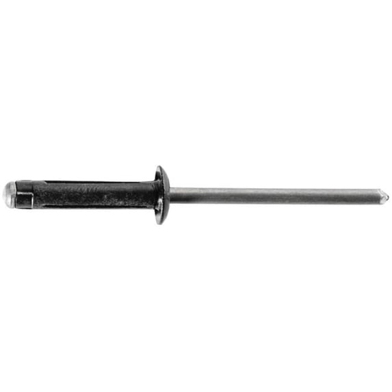 Auveco AVCAP18461 Split-Type Rivet - 0.15 in. Dia. x 0.04 To 0.25 in. Grip Range - Aluminum Rivet & Mandrel - Black