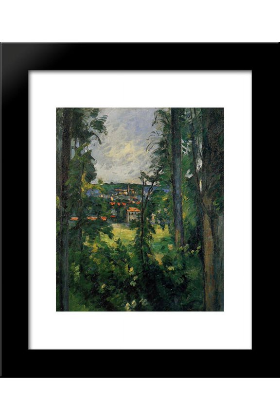 Auvers. View from Nearby 20x24 Framed Art Print by Paul Cezanne
