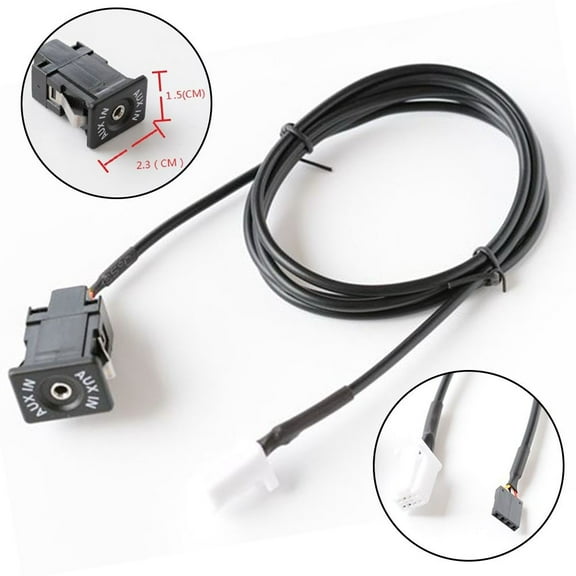 Aux Adapter For Suzuki Car Aux Audio Cable Wear-Resistant Light Weight