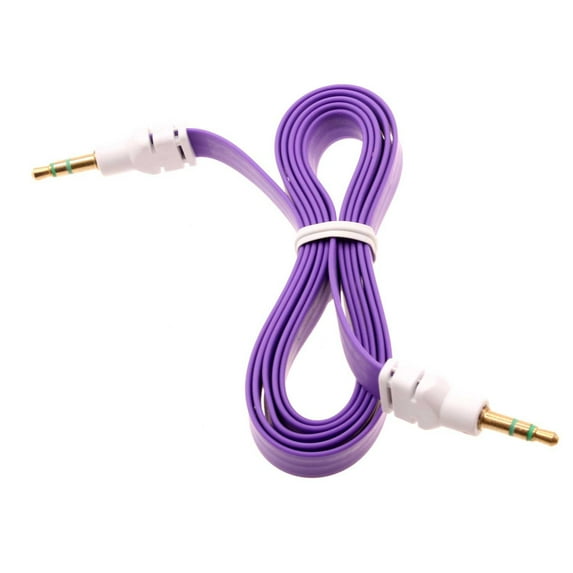 Aux Cable for Consumer Cellular Verve Snap/Connect - 3.5mm Adapter Car Stereo Aux-in Audio Cord Speaker Jack Wire Flat for Consumer Cellular Verve Snap/Connect