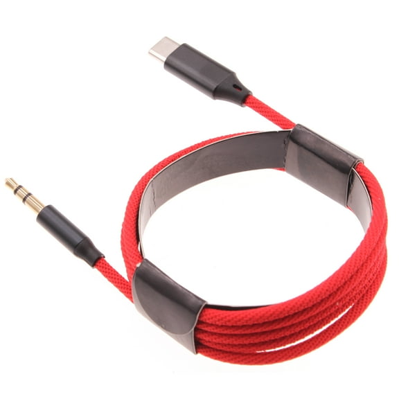 Aux Cable USB-C to 3.5mm for Samsung Galaxy A06/A16 5G/A26 5G/A36 5G/A56 5G - Audio Cord Car Stereo Aux-in Adapter Speaker Jack Wire Braided TYPE-C