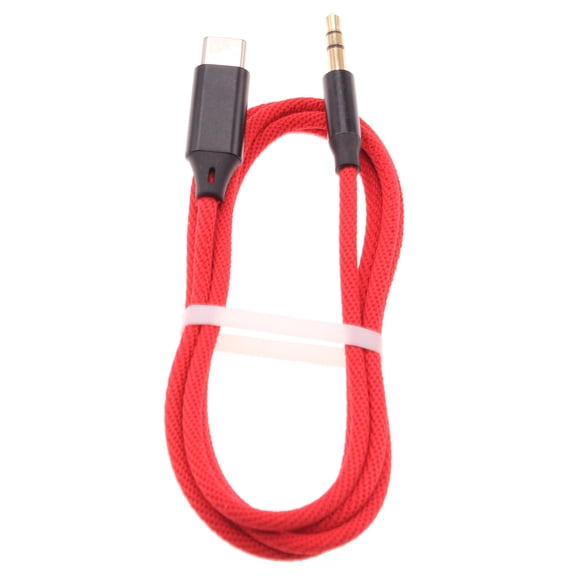 Aux Cable USB-C to 3.5mm for Samsung Galaxy A06/A16 5G/A26 5G/A36 5G/A56 5G - Audio Cord Car Stereo Aux-in Adapter Speaker Jack Wire Braided TYPE-C