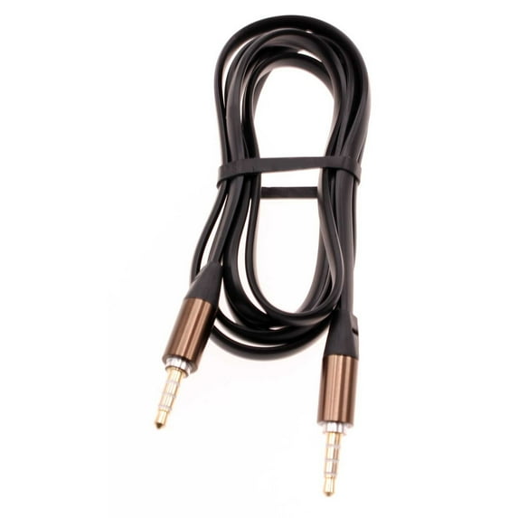 Aux Cable for Motorola Moto G 5G (2023), 3.5mm Adapter Car Stereo Aux-in Audio Cord Speaker Jack Wire Flat Black for Motorola Moto G 5G (2023) Phone
