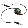 thumbnail image 1 of Aux Cable for Nokia T20/T21 - Retractable 3.5mm Adapter Car Stereo Aux-in Audio Cord Speaker Jack Wire Black, 1 of 6