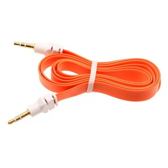 3.5mm Aux Cable for HMD Vibe - Adapter Car Stereo Aux-in Audio Cord Speaker Jack Wire Flat for HMD Vibe