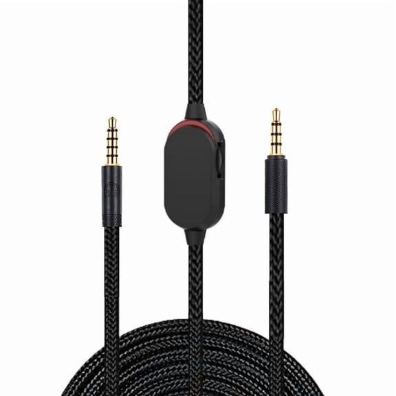 Aux Cord Compatible for Logitech G433 G233 GPRO X Gaming Headsets Cable Wire with Inline Mute and Volume Control