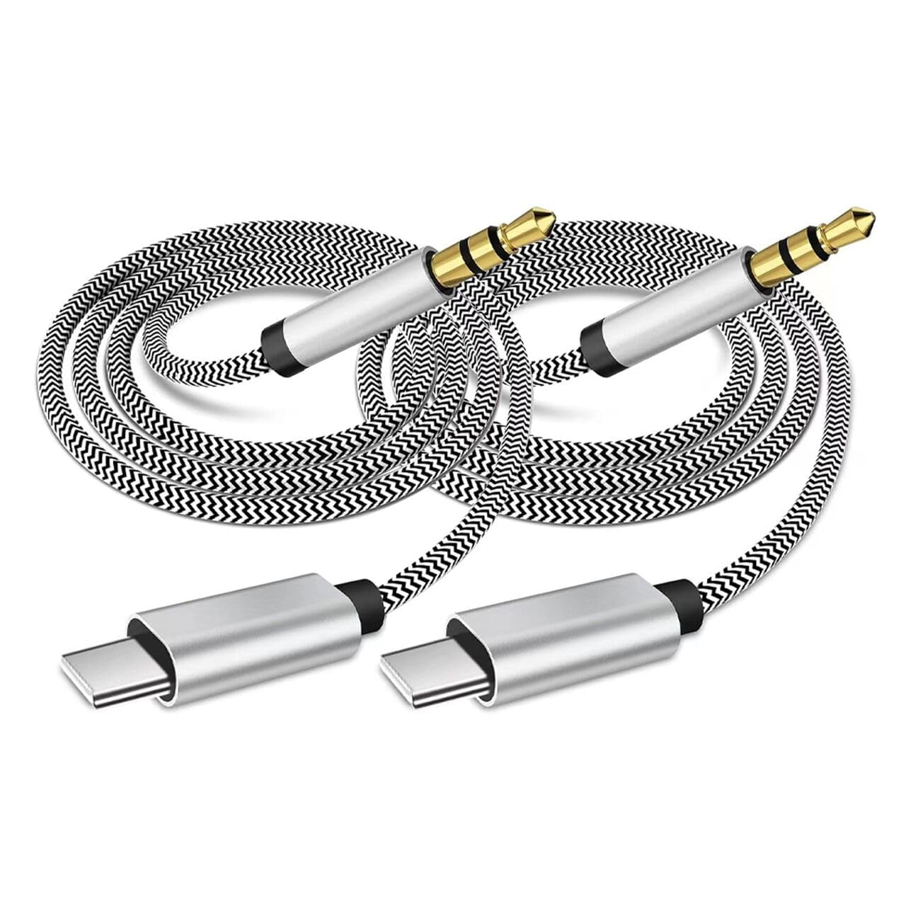Apple MFi Certified USB C to 3.5mm Aux Cord for iPhone 15 Car Stereo iPad Pro 2Pack Walmart