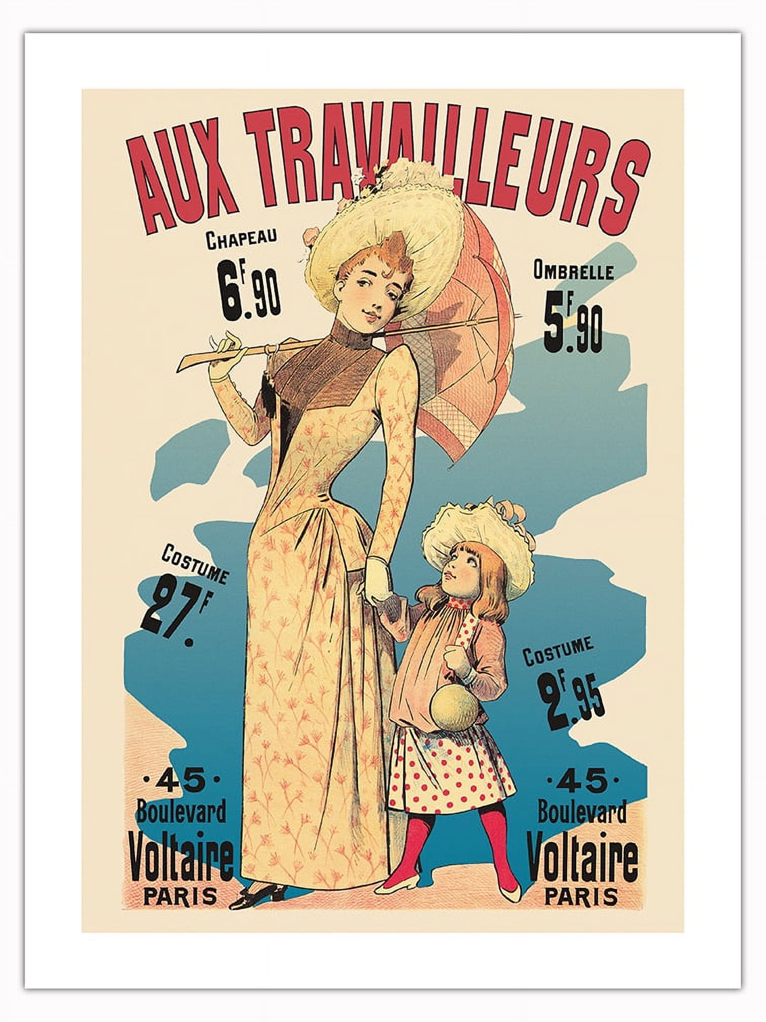 Aux Travailleurs Parisian Clothing Store for Women and Children
