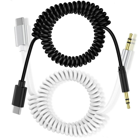 Aux to USB C,ABCPOW Aux Cord to Type C USB C to 3.5mm Aux Adapter Male Aux Cord Jack Cable 6ft for Android,Samsung,Car,Stereo Radio,Audio Jack Cable,C Type to Auxiliary Adapter,Speaker,Headphone