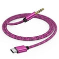 thumbnail image 1 of Aux to USB C,ABCPOW Aux Cord to Type C USB C to 3.5mm Aux Adapter Male Aux Cord Jack Cable for Android,Samsung,Car,Stereo Radio,Audio Jack Cable,C Type to Auxiliary Adapter,Speaker,Headphone, 1 of 6