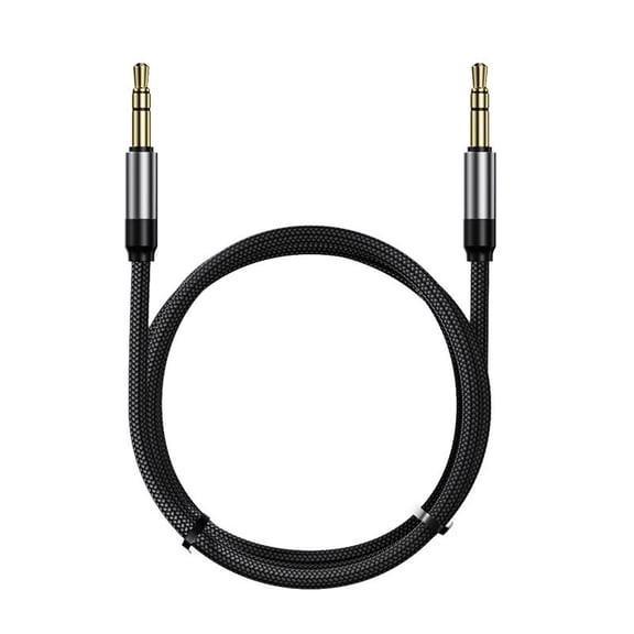 Aux audio cable, speaker and headphone adapter, audio adapter, car Bluetooth audio cable,Black 3.5mm-3.5mm-1M