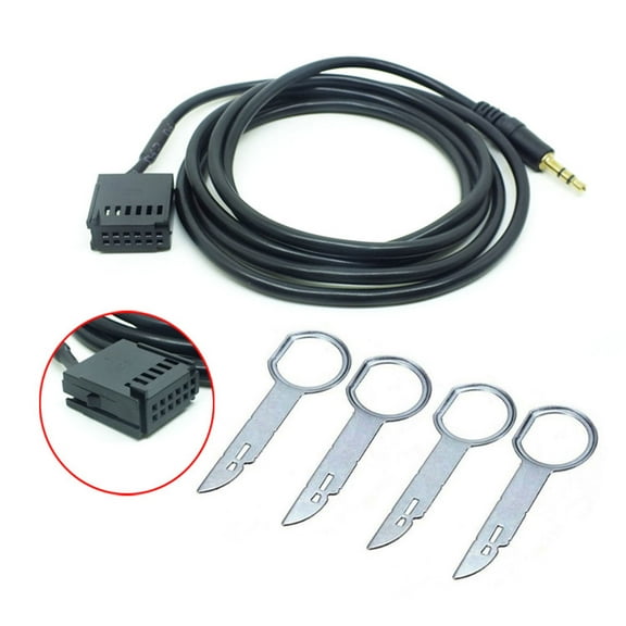 Aux in Input Stereo-Adapter Cable Lead Mp3 Removal Keys for - Mk2 Connect Mk1 Transit Fiesta 6000CD