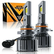 Auxbeam 9005/HB3 LED Headlight Bulbs, 20% Smaller Size H10 Headlight Bulbs, 90W 20000LM F15 Series 6500K Cool White | 2 Bulbs
