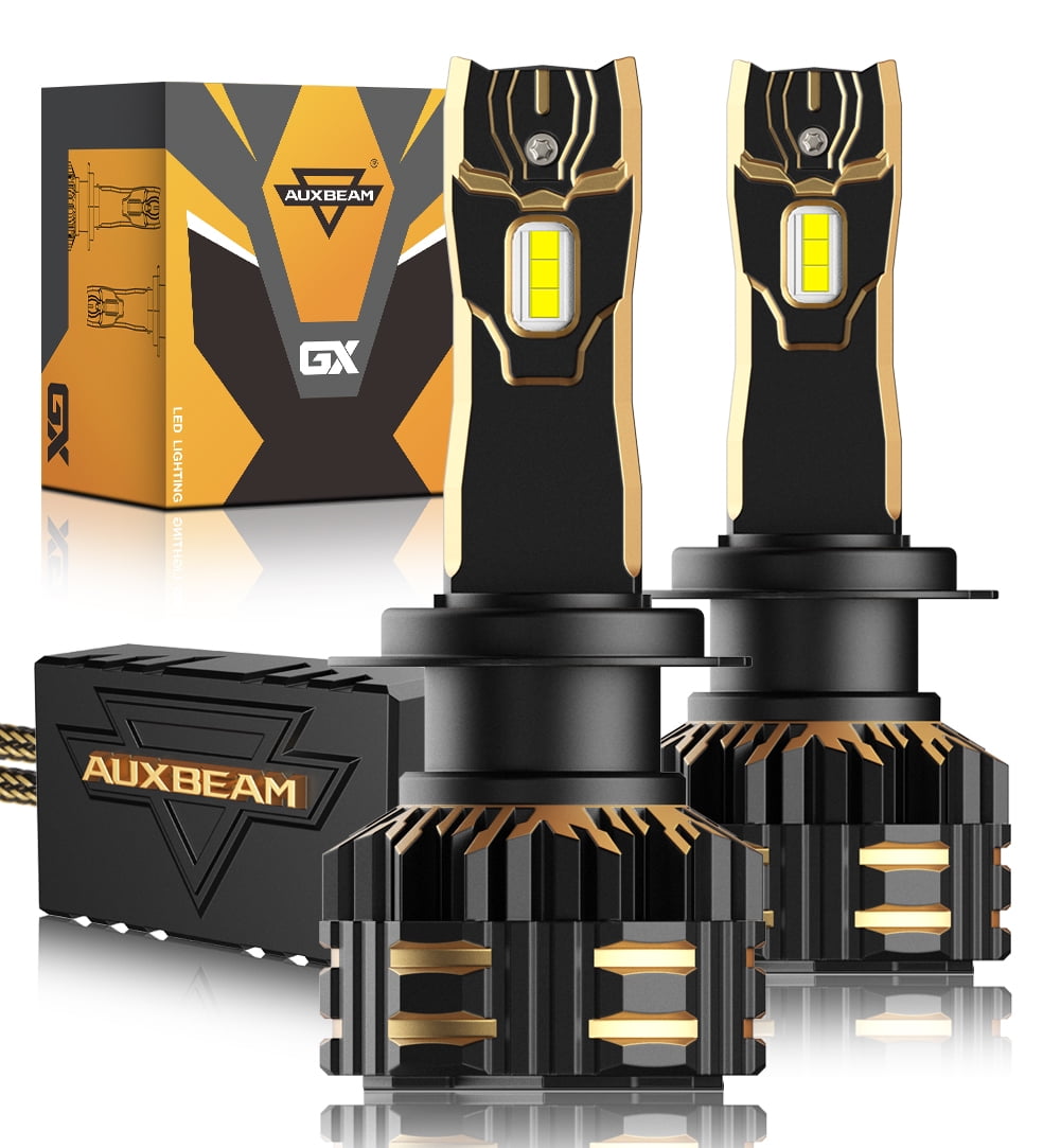 Auxbeam H7 LED Headlight Bulbs, Brightest Headlight Bulbs,120W 25000LM