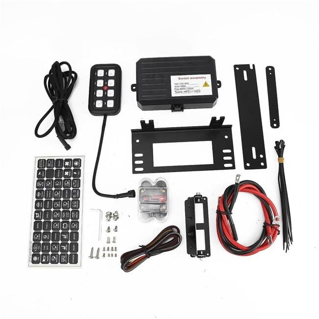 Auxbeam QP002198 Universal On-Off Control 8 Switch Panel Electronic ...