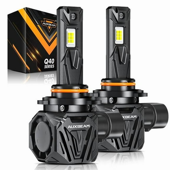 Auxbeam GD002355 Ultra-High Brightness Q40 Series 9005 30000LM 120W LED Headlight Bulbs 6500K Cool White