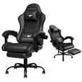 thumbnail image 1 of Auxe Gaxe Gaming Chairs for Adults with Footrest,Ergonomic PU Leather Gaming Chair,High Back Reclining Computer Chair with Lumbar Support and Headrest, 1 of 9