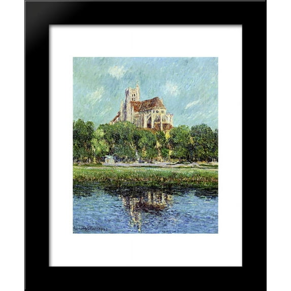 Auxerre Cathedral 20x24 Framed Art Print by Gustave Loiseau