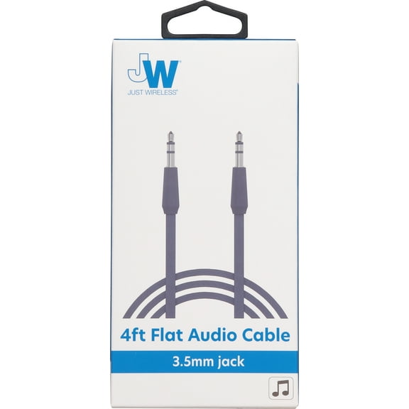 Auxiliary Cable - Flat 3.5mm 4'