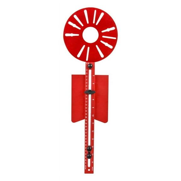 Auxiliary Circular Hole Cutter Cutting Circular Guide Bracket Base Router Circle Cutter Jig Universa Red Aluminum Alloy
