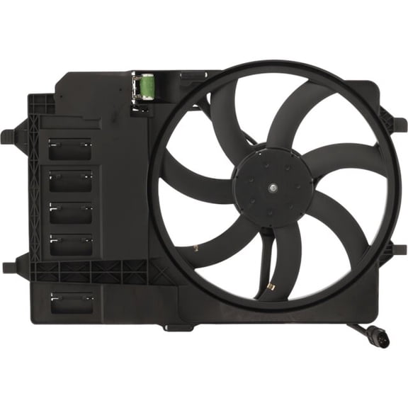 Auxiliary Engine Cooling Fan Assembly - Compatible with 2003 - 2008 Mini Cooper Convertible 2004 2005 2006 2007