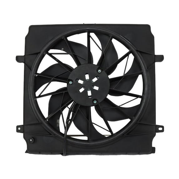 Auxiliary Fan Assembly - Compatible with 2002 - 2004 Jeep Liberty - Replacement